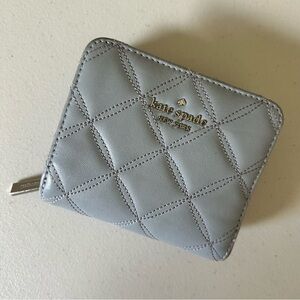 Kate Spade Blue-Gray Quilted Wallet